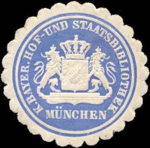 K. Bayerische Hof - und Staatsbibliothek MÃ¼nchen