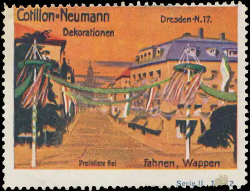 Dekorationen, Fahnen, Wappen