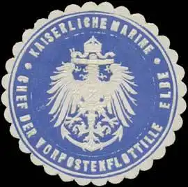 K. Marine Chef der Vorpostenflottille Elbe