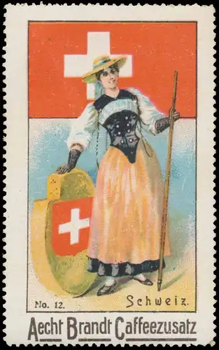 Flagge & Tracht von der Schweiz