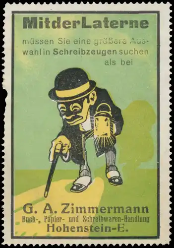 Mit der Laterne