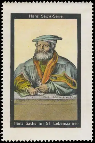 Hans Sachs im 51. Lebensjahr