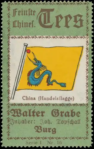 Handelsflagge von China