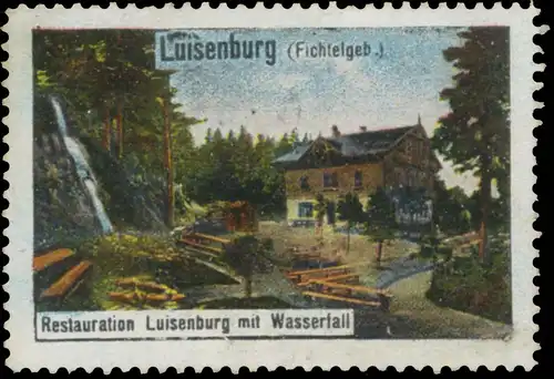 Restauration Luisenburg mit Wasserfall