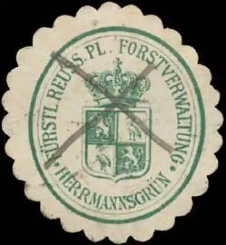 F. Reuss. Pl. Forstverwaltung HerrmannsgrÃ¼n