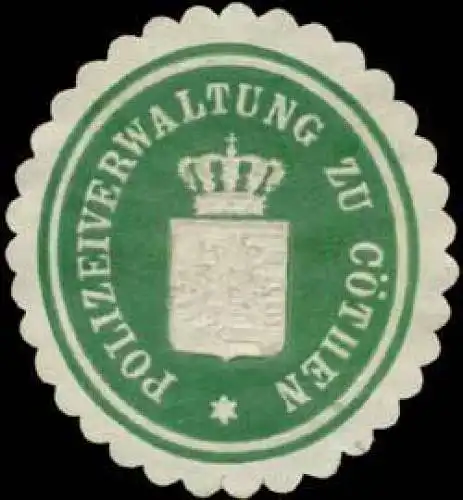 Polizeiverwaltung zu KÃ¶then