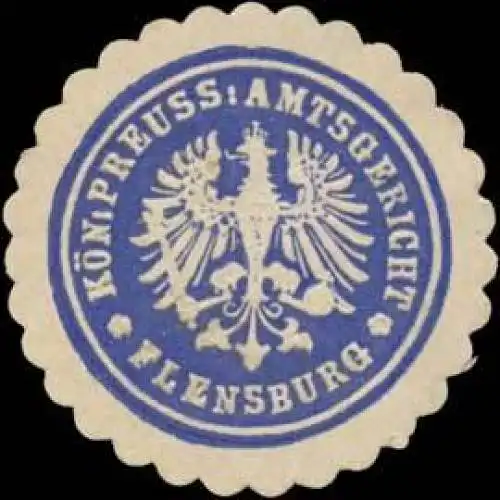 KÃ¶n. Preuss. Amtsgericht Flensburg