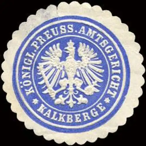 K. Pr. Amtsgericht - Kalkberge