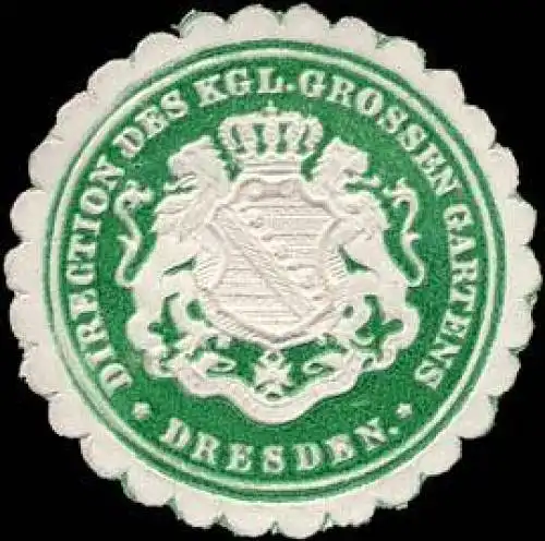 Direction des KÃ¶niglichen Grossen Gartens - Dresden