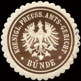 K. Pr. Amtsgericht BÃ¼nde