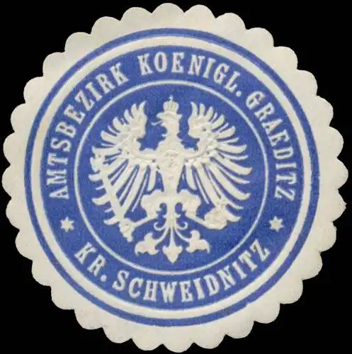 Amtsbezirk K. GrÃ¤ditz Kreis Schweidnitz/Schlesien