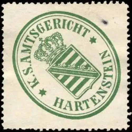 KÃ¶niglich SÃ¤chsische Amtsgericht - Hartenstein