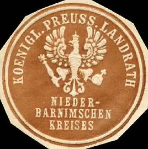 K. Pr. Landrath - Niederbarnimschen Kreises - Niederbarnim