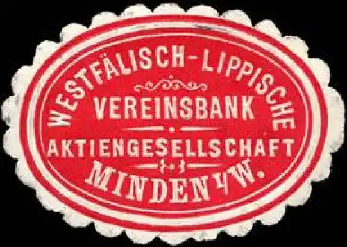 WestfÃ¤lisch - Lippische Vereinsbank Aktiengesellschaft Minden