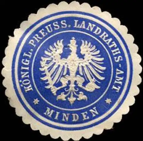 KÃ¶niglich Preussische Landraths - Amt - Minden