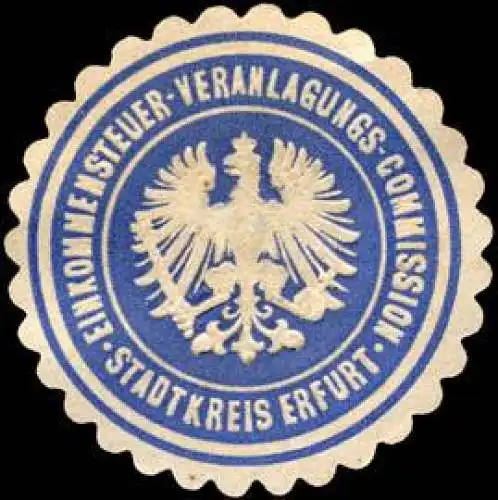 Einkommensteuer - Veranlagungs - Commission - Stadtkreis Erfurt