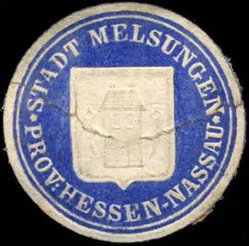 Stadt Melsungen - Provinz Hessen - Nassau
