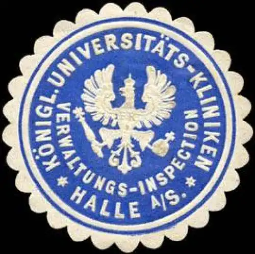 Verwaltungs - Inspection - KÃ¶nigliche UniversitÃ¤ts - Kliniken Halle an der Saale