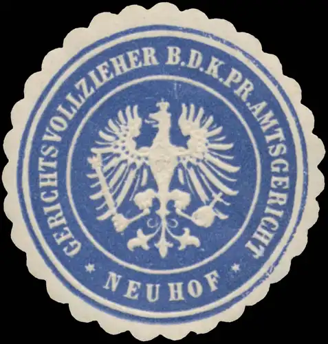 Gerichtsvollzieher b.d. K.Pr. Amtsgericht Neuhof