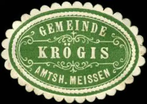 Gemeinde KrÃ¶gis - Amtsh. Meissen