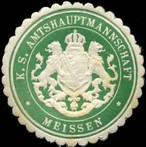 KÃ¶niglich SÃ¤chsiche Amtshauptmannschaft - ,Meissen