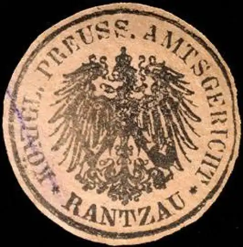 Königlich Preussisches Amtsgericht - Rantzau