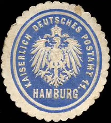 Kaiserlich Deutsches Postamt 11. Hamburg