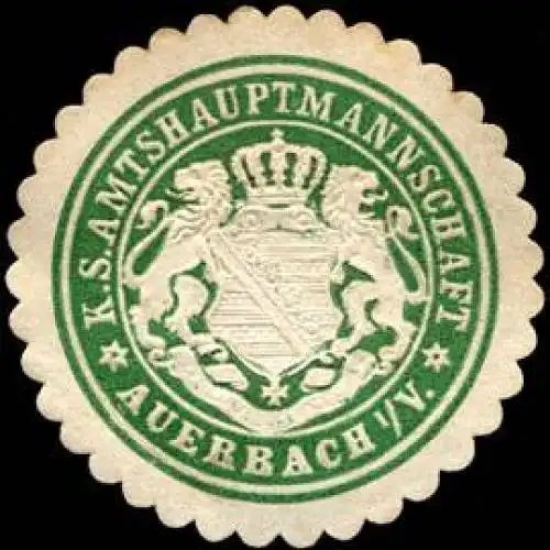 KÃ¶niglich SÃ¤chsische Amtshauptmannschaft - Auerbach