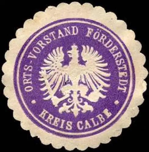 Orts-Vorstand FÃ¶rderstedt-Kreis Calbe