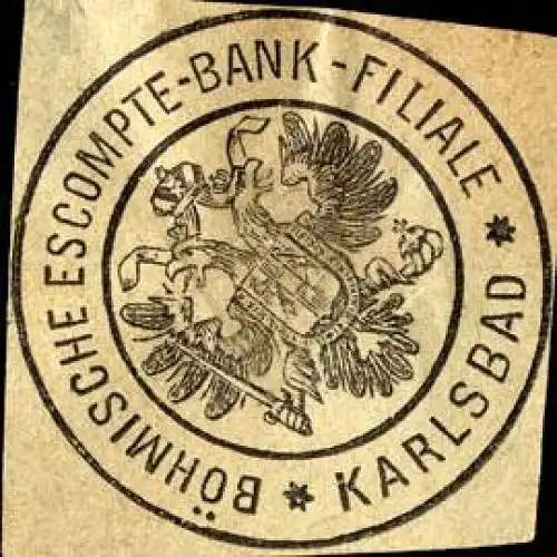 BÃ¶mische Escompte - Bank - Filiale - Karlsbad