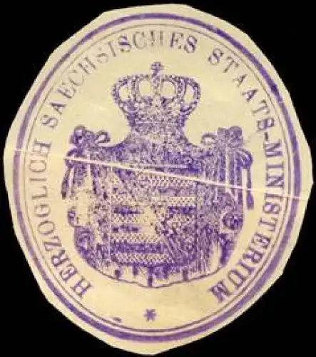 Herzoglich Saechsisches Staats - Ministerium