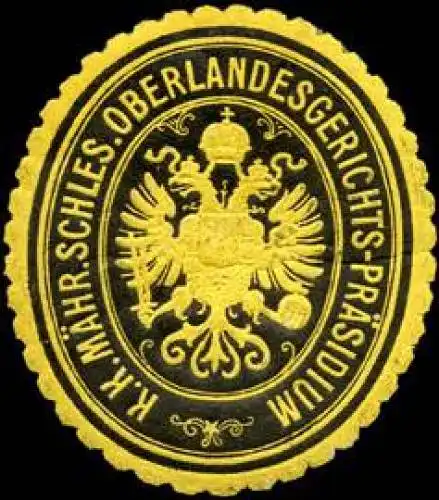 Kaiserlich KÃ¶niglich MÃ¤hr. Schlesische Oberlandesgerichts - PrÃ¤sidium