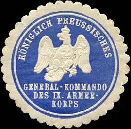 K.Pr. General - Kommando des IX. Armee - Korps