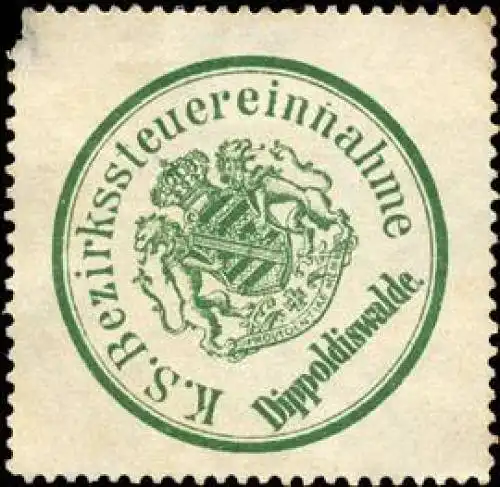 KÃ¶niglich SÃ¤chsische Bezirkssteuereinnahme Dippoldiswalde