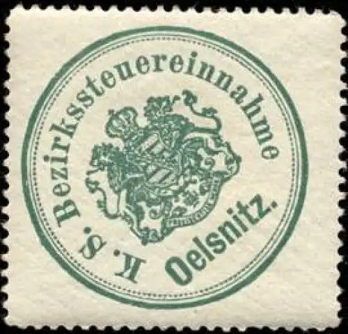 KÃ¶niglich SÃ¤chsische Bezirkssteuereinnahme Oelsnitz