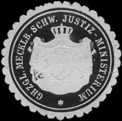 Grossherzoglich Mecklenburgisch Schw. Justiz - Ministerium