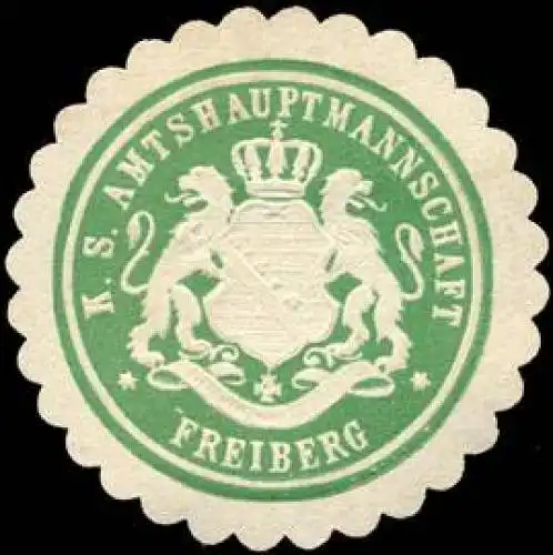 KÃ¶niglich SÃ¤chsische Amtshauptmannschaft Freiberg