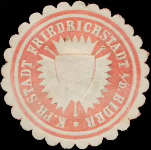 K.Pr. Friedrichstadt a.d. Eider