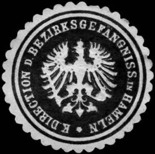 KÃ¶nigliche Direction des BezirksgefÃ¤ngniss in Hameln
