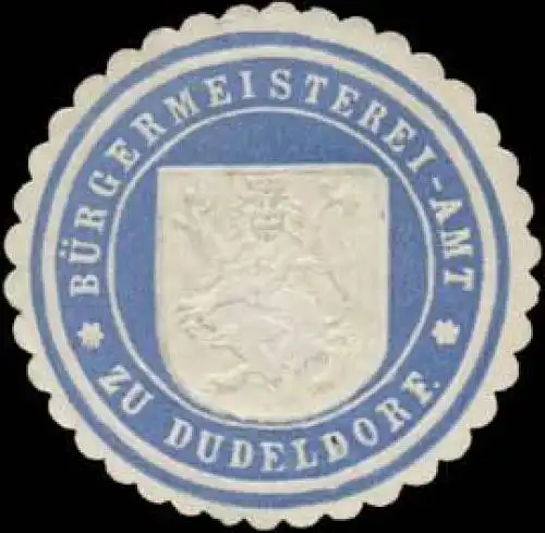 BÃ¼rgermeisterei-Amt zu Dudeldorf