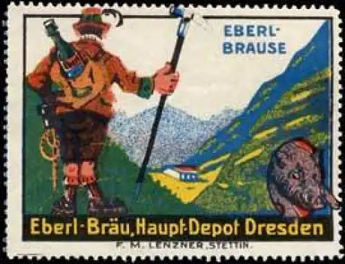 Wanderer - Bergsteiger mit Eberl - BrÃ¤u