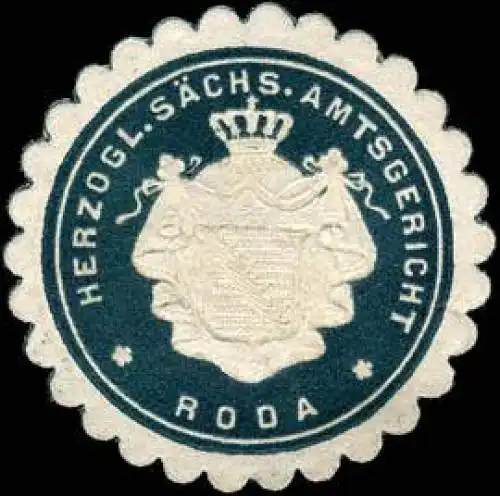 Herzoglich SÃ¤chsische Amtsgericht - Roda
