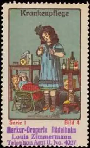 Puppenmutte pflegt die Puppe