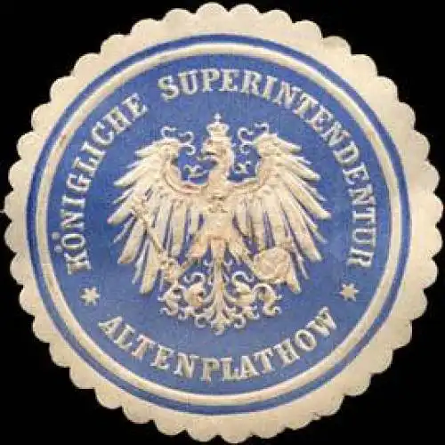 Königliche Superintendentur - Altenplathow