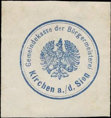 Gemeindekasse der BÃ¼rgermeisterei Kirchen a.d. Sieg