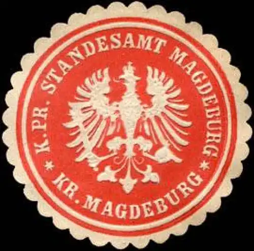 KÃ¶niglich Preussische Standesamt Magdeburg - Kreis Magdeburg