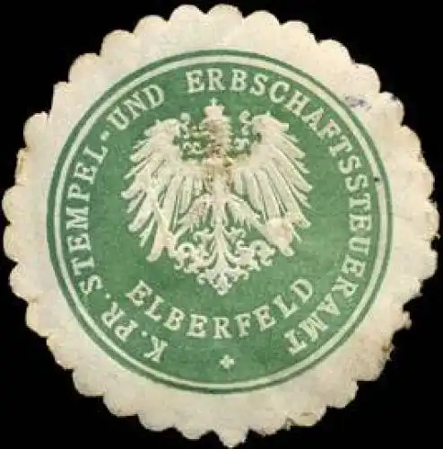 KÃ¶niglich Preussische Stempel - und Erbschaftssteueramt Elberfeld