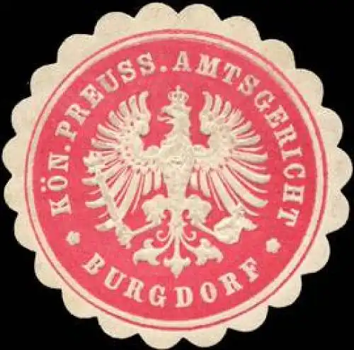 KÃ¶niglich Preussisches Amtsgericht Burgdorf