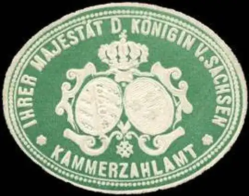 Kammerzahlamt - Ihrer MajestÃ¤t der KÃ¶nigin von Sachsen