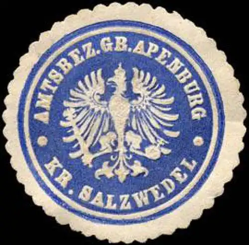 Amtsbezirk GroÃ Apenburg - Kreis Salzwedel